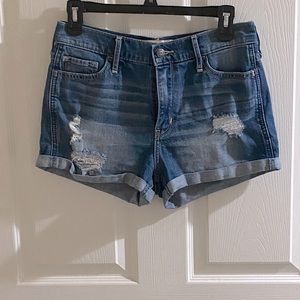 High Rise Jean shorts!